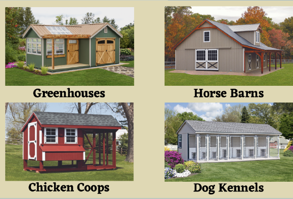 Many types of building are offered