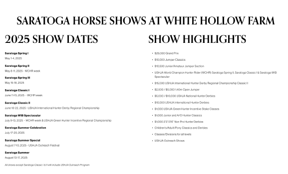 Saratoga Horse Shows